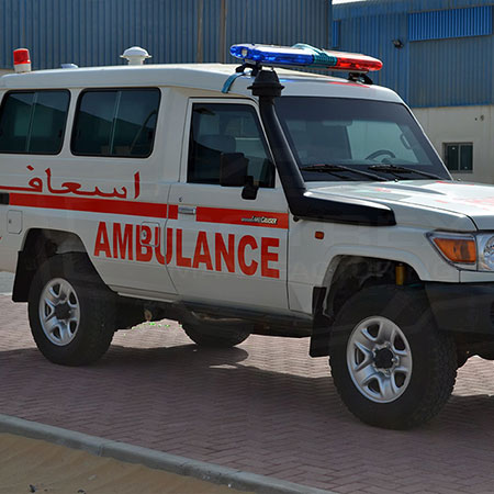 Armored Toyota LC 78 Ambulance